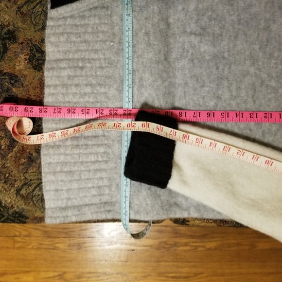 Colour block contrast, long sweater, oversize M, L, H&M, mohair, wool, nylon - Picture 6 of 11